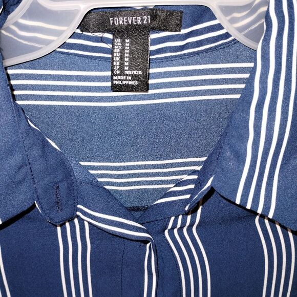 Forever 21 Chiffon Sheer Shirt Dress - Picture 6 of 8